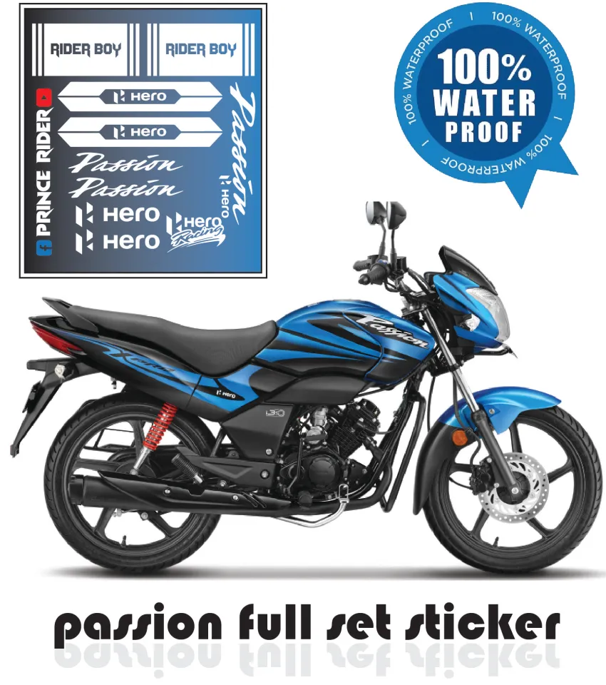 Sticker Kit Passion Pro Bike Sticker HERO Bike All Sticker Bike