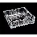 Crystal Heavy Glass Ashtray for Indoor and Outdoor Decorative (Square).
