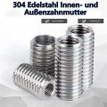 40 Pcs Thread Reducing Nuts, M8 Male to M6 Female Thread Screw Sleeve Bolt Conversion Nuts, Threaded Reducers Adapters.
