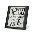 Temperature and Humidity Digital Wall Clock 8.6-inch Large Screen Time. 
