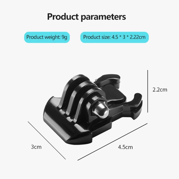 Action Camera Mount Quick Pull Activity Base for Gopro Hero 11 10 9 ...