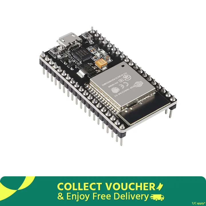 NodeMcu ESP32 ESP32S, 32 Bit, Dual Core, 240 MHz Development Board with Built-in WiFi & Bluetoot for IOT, Robotics or DIY Electronic Project. Alternative of Arduino.
