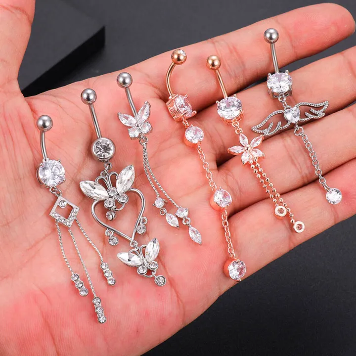 Trendy%20Angel%20Button%20Rings%20Stainless%20Steel%20Zircon%20Butterfly%20Navel%20Piercing%20Surgical%20for%20Women%20Body%20Belly%20Jewelry%20Pendant%20-%20Image%205