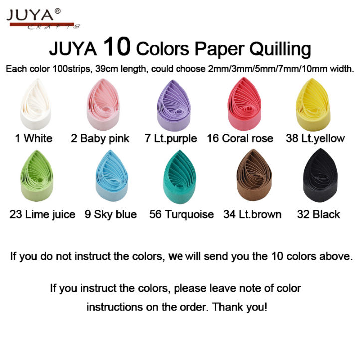 JUYA%20Paper%20Quilling%2060%20Single%20Colors,%20can%20choose%20color,%20390mm%20Length,%202/3/5/7/10mm%20width,%20100strips/pack%20DIY%20paper%20craft%20Amour%20zii%20-%20Image%207