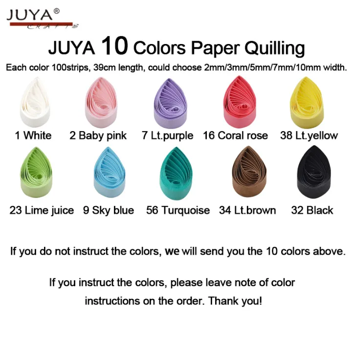 JUYA%20Paper%20Quilling%2060%20Single%20Colors,%20can%20choose%20color,%20390mm%20Length,%202/3/5/7/10mm%20width,%20100strips/pack%20DIY%20paper%20craft%20Amour%20zii%20-%20Image%207