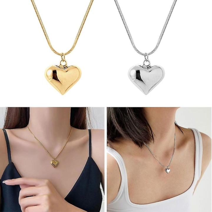 Love%20Simple%20Stainless%20Steel%20Clavicle%20Light%20Luxury%20Women's%20Necklace%20Jewelry%20-%20Image%202