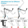 Professional Recording Microphone Table Stand For Dynamic and Condenser Mic NB-35 Microphone Stand For BM800 Holder Arm Studio Professional Stand For Microphone Clip Mounting Extendable Recording Mic Stand. 