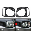 4x Lamp Hoods Stickers Car Headlight Light Lamp Cover Garnish for Jimny JB23 JB33 JB43 1998-2017 Black. 