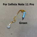 New For Infinix Note 11 Pro Fingerprint Sensor Touch ID Scanner Connector Home Button Menu Flex Cable X697.
