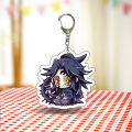 Anime Demon Slayer Cartoon Action Figure Bag Decor Pendant Key Holder Keychain. 