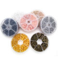 Cross-border direct sales 1010pcs single lap open ring jumping ring iron ring boxed DIY handmade jewelry accessories closed circle.