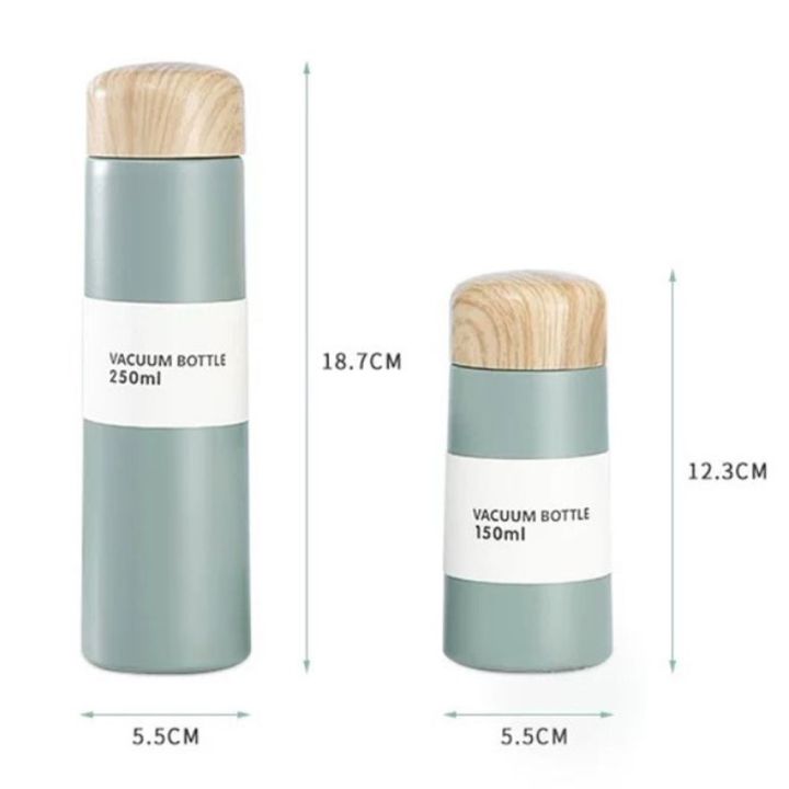 UREAN%20Mini%20Portable%20150ML/250ML%20Drinkware%20Gifts%20Wood%20Grain%20Stainless%20Steel%20Pocket%20Cup%20Heat%20and%20Cold%20Insulation%20Cup%20Travel%20Water%20Bottle%20Vacuum%20Flask%20Thermocup%20Thermos%20-%20Image%205