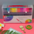 Watercolor pen set watery double ended color marker double ended pencil student kids soft head drawing pen wholesale. 