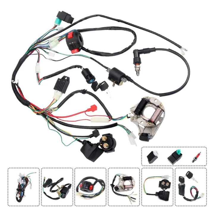 For%20Motorcycle%20ATV%20Pit%20Bike%2050%2070%2090%20110%20125Cc%20Wiring%20Harness%20Full%20Complete%20Electrics%20Wiring%20Harness%20STATOR%20Parts%20-%20Image%204