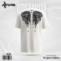 Avro Premium Men's T shirt White Color - WINGS OF FREEDOM - Cotton Fabric Soft & Comfortable - Tshirt For Men. 