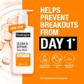NEUTROGENA Clear & Defend 2% Salicylic Acid Face Wash 200ml - Oil Free Face Wash. 