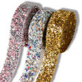 1 Yard 20mm Glitter Rhinestone Chain Tape Trim Resin Crystal Decoration DIY Belt Garment Strass Hotfix Applique Craft. 