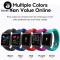 116Plus Smart Watch 1.44 Inch Touch Screen Fitness Smart Watch Heart Rate Monitor Sports Watch For Men Women.