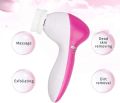 5-in-1 Beauty Massager - Revitalize Your Skin with Ease - Battery Operated for Convenience.