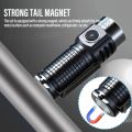 Powerful Mini EDC LED Flashlight USB-C Rechargeable Keychain Work Light Strong Magnet Waterproof Torch Outdoor Camping Lantern. 