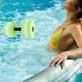 Aquatic Dumbbell Bar Water Dumbbell Swimming Barbell Hand Bar Resistance Lightweight Aquatic Barbell Float for Water Sports. 