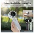 Portable Handheld Mini Turbo Fan USB Rechargeable Travel Neck Fan with 5 Speeds 3 IN 1-1800mah Foldable Personal Cooling Fan for Travel.