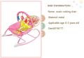 Portable new Electric Music Baby Rocking Chair Infant Toddler Cradle Rocker Baby Bouncer Chair Baby Swing Chair Lounge Recliner,Toyshine Newborn to Toddler Music and Vibrating Rocker Chair with Calming Vibrations, Adjustable Mode, Assorted Design. 