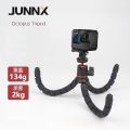 New gopro action camera Octopus desktop mobile phone tripod outdoor live broadcast silicone mobile phone holder-Black.