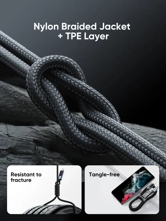 JOYROOM%20S-CC100A16%20100W%20Type-C%20to%20Type-C%20Braided%20Digital%20Display%20Fast%20Charging%20Data%20Cable%20-%20Image%207