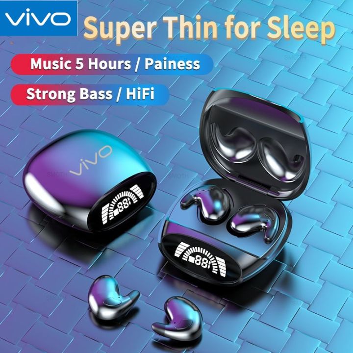 【Ready Stock+FREE Shipping+COD】 VIVO MD528 Wireless Earbuds Hidden Sleep Headset Bluetooth Earphones IPX5 Headphone Noise Reduction
