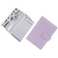 Cash Envelopes for Budgeting,A6 Budget Binder,Binder Pockets,Expense Budget Sheets,Money Folder Wallet Organiser(Purple).