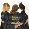 Women's Girls Birthday Party Robes Spa Queen Squad Kimono Robe Bathrobe Satin Pajamas Spa Sleepover Party Robes Dressing Gown. 