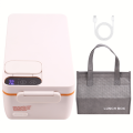 Heated Lunch Box Electric Lunch Box Self Heating Lunch Box Cordless Rechargeable 304 Food-Grade Stainless Steel 1L B. 
