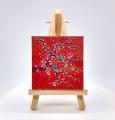 Combo Of 1pcs Nature Arts Mini Display Easel with 1 Pcs 5/5 Canvas For Painting.