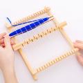 DIY Wooden Loom Knitting Machine Weaving Loom Frame DIY Knitted Toys Wool Weaving Loom Handcraft Household Wooden Knitting Tools.