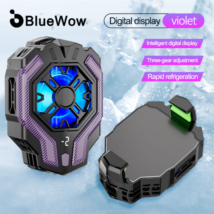 BlueWow Mobile Phone Cooler Cooling Fan Radiator For PUBG Phone Cooler System Cool Heat Sink For Cellphones