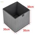 Nonwovens Storage Bins, Nursery Toy Storage Basket, Wardrobe Clothes Organizer Storage Bin, 11.81'' Large Cabinet Bookcase Boxes for Home Bedroom. 