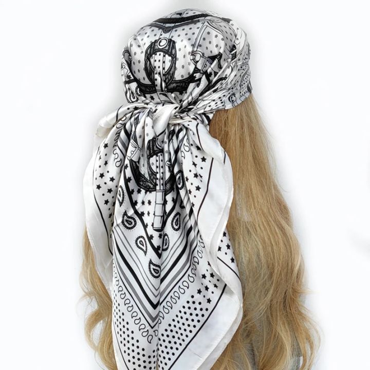 Silk%20Scarf%20Scarftop%20Headwraps%20For%20Women%20Vintage%20Four%20Seasons%20Hair%20Scarve%2090*90cm%20Hijab%20Foulard%20Bandana%20Femme%20Headscarf%20-%20Image%204
