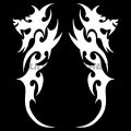Dragon Decals kayak Sticker Vinyl Decal Sticker Car Motorcycle Car Styling Refrigerator Laptop Car Rear Windshield Car Sticker. 