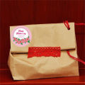 Tag Sticker Kraft Paper Happy Birthday Gift Tag Hangtag 500 Pieces Round Happy Mother's Day Gift.