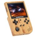 ANBERNIC RG351V 64GB Handheld Game Console, 3.5 Inch 640*480P IPS Screen, 12000 Games, Dual TF Card Slot, Supports NDS, N64, DC, PSP, PS1, openbor, CPS1, CPS2, FBA, NEOGEO, NEOGEOPOCKET, GBA, GBC, GB, SFC, FC, MD, SMS, MSX, PCE, WSC - Wood. 