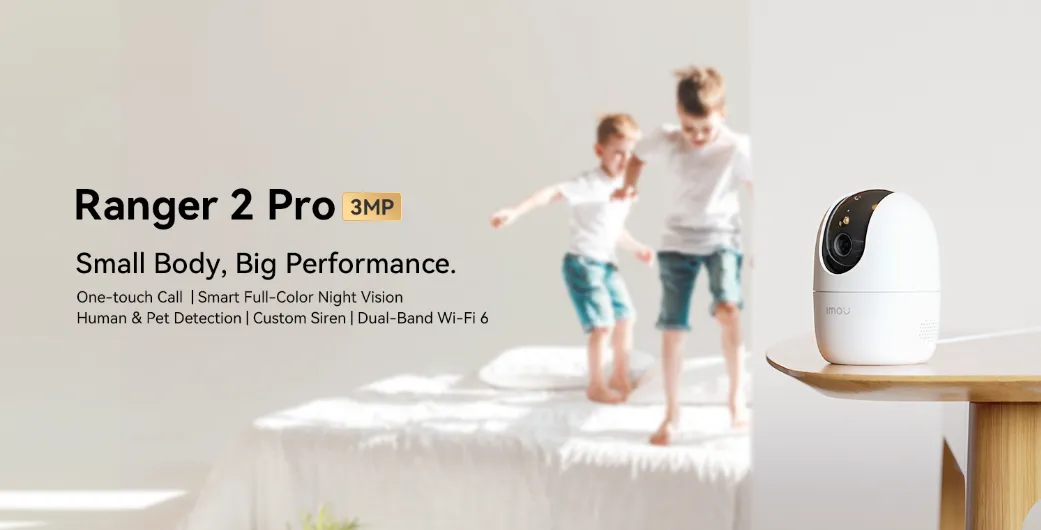 Imou Ranger 2 Pro Smart Indoor Security Camera 3MP WiFi 360° Pan-Tilt ...