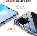 For Vivo Y33s Y21 Y21T Back Cover Shockproof Transparent Soft TPU Silicone Protector Phone Case with Shock Absorption Bumper Corners. 
