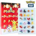 24Pcs Set Pokemon Figure Blind Box Gift Kawaii Pikachu Anime Figural Action Mystery Calendar Box PVC Model Doll Kid Toys. 