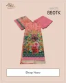 Cotton Three piece with Sequence Work Shalwar Kameez For Women. 
