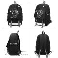 Fashion Backpack School Bags Daypack USB chargeing Port Laptop Bag Handbag for Boys Men. 