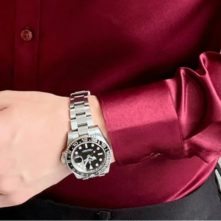 Men's%20Luxury%20Navy%20Satin%20Dress%20Shirts%202023%20Brand%20New%20Slim%20Fit%20Long%20Sleeve%20Shirt%20for%20Men%20Business%20Casual%20Strech%20Chemise%20Homme%20-%20Image%205