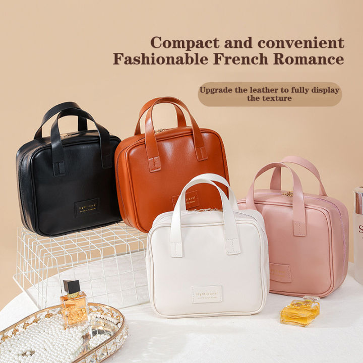 PU Makeup Bag For Women Toiletries Organizer Waterproof Travel Make Up Pouch Luolong