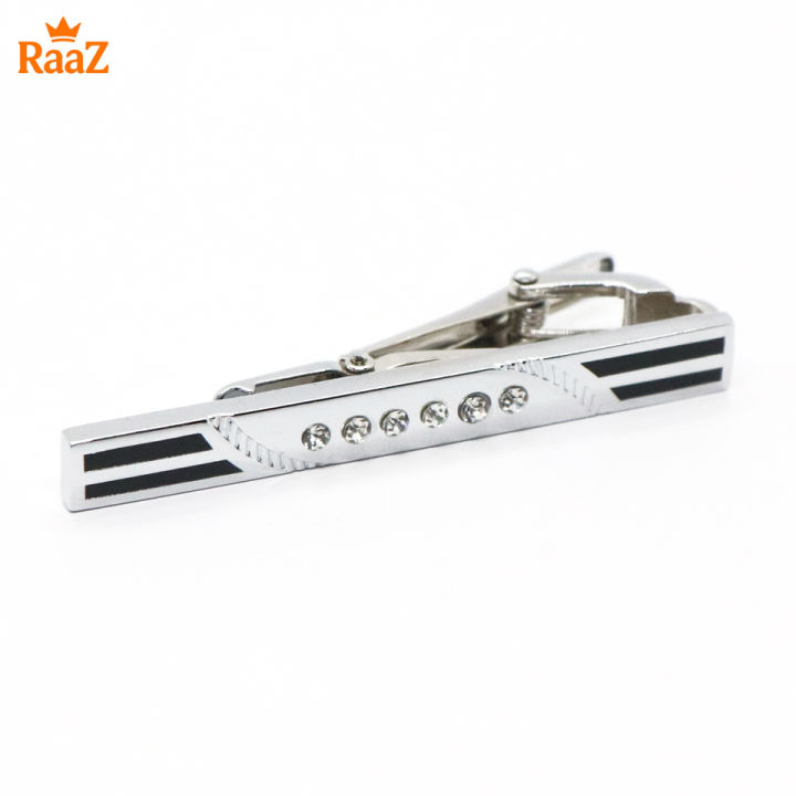 Silver%20Black%20Stone%20Lustro%20Luxe%20Tailored%20Tie%20Clip%20for%20Men%20-%20Image%202