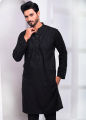 Raj Fashion Cotton With Resham Embroidery Kurta Pajama | KRT-117bl.